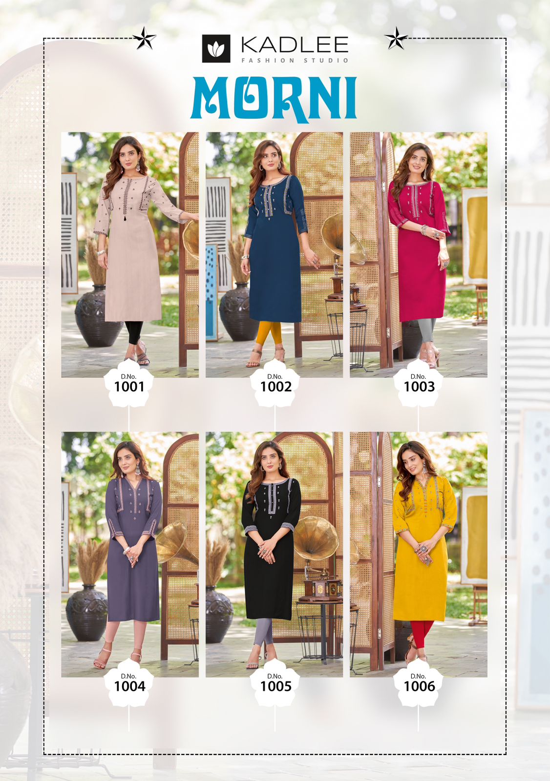 Kadlee Morni Embroidery Designer Kurtis Catalog
